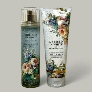 Bath and Body Works Dressed in White Wedding Gift Set Body Care NWT